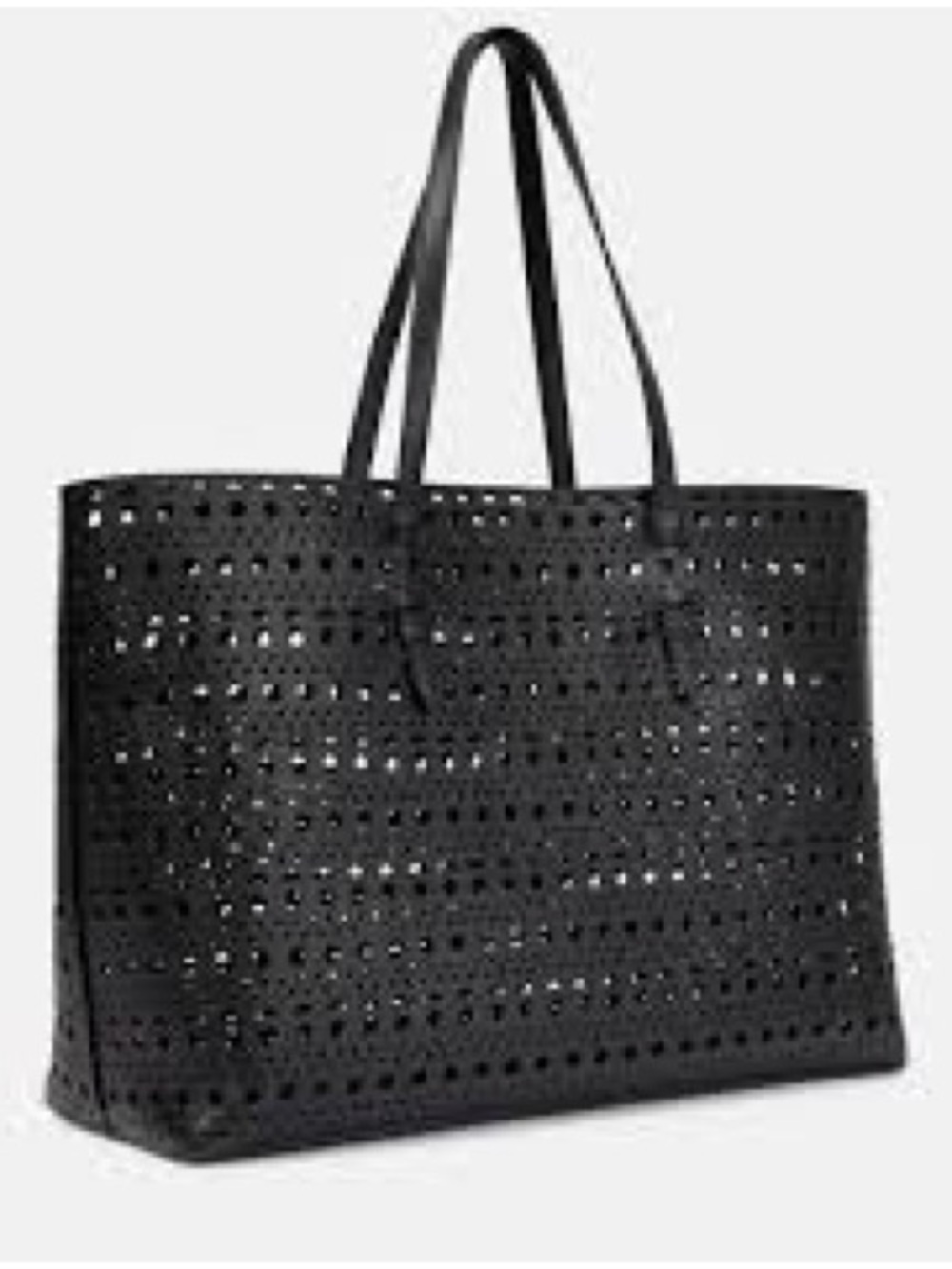 Marc By Marc Jacobs Black Perforated Tote